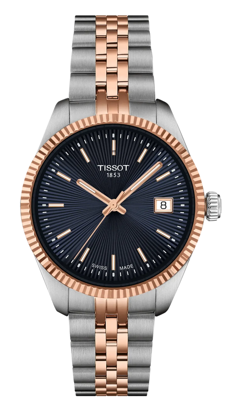 Tissot Ballade Quartz Blue Dial Two Tone Steel Strap Watch for Women - T156.210.22.041.00 Authentic Buy Shop Now