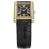 Emporio Armani Gino Black Dial Black Leather Strap Watch for Men - AR11666 Buy Now By Emporio Armani