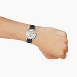 Hugo Boss Skytraveller Chronograph Silver Dial Black Leather Strap Watch for Men - 1514147 Buy Now By Hugo Boss