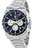 Maserati Velocità Chronograph Blue Dial Silver Steel Strap Watch for Men - R8873652005 Authentic Buy Shop Now