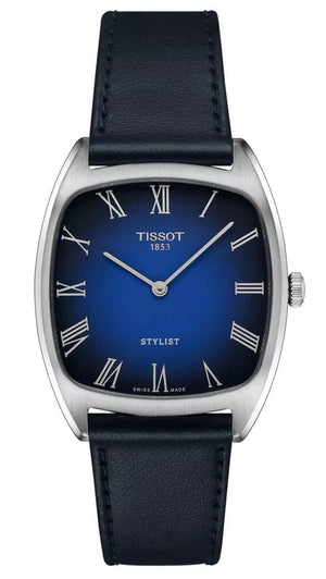 Tissot Stylist Quartz Blue Dial Blue Leather Strap Watch for Men - T159.909.16.043.00 Authentic Buy Shop Now