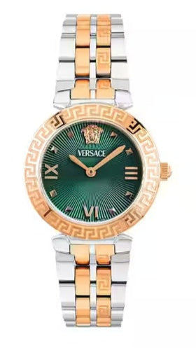 Versace Daphnis Analog Green Dial Two Tone Steel Strap Watch for Women - VEOCA0224 Buy Now By Versace