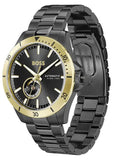 Hugo Boss Troper Chronograph Automatic Black Dial Black Steel Strap Watch for Men - 1514203 Authentic Buy Shop Now