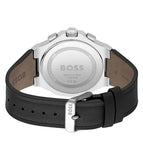 Hugo Boss Taper Chronograph Black Dial Black Leather Strap Watch for Men - 1514085 Authentic Buy Shop Now