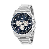 Maserati Velocità Chronograph Blue Dial Silver Steel Strap Watch for Men - R8873652005 Authentic Buy Shop Now