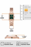 Emporio Armani Genni Green Dial Rose Gold Steel Strap Watch for Women - AR11641 Buy Now By Emporio Armani