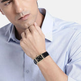 Emporio Armani Gino Black Dial Black Leather Strap Watch for Men - AR11666 Buy Now By Emporio Armani