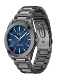 Hugo Boss Strike Blue Dial Gunmetal Grey Steel Strap Watch for Men - 1514175 Buy Now By Hugo Boss