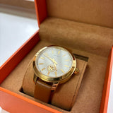 Tory Burch Collins Quartz White Dial Brown Leather Strap Watch for Women - TBW1202 Buy Now By Tory Burch