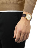 Tissot Classic Dream Ivory Dial Brown Leather Strap Watch for Men - T129.410.36.261.00 Authentic Buy Shop Now