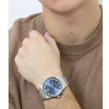 Hugo Boss Candor Blue Dial Silver Steel Strap Watch for Men - 1514076 Buy Now By Hugo Boss