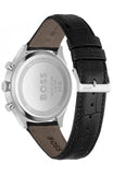 Hugo Boss Gregor Chronograph Black Dial Black Leather Strap Watch for Men - 1514049 Authentic Buy Shop Now