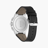 Hugo Boss Taper Chronograph Black Dial Black Leather Strap Watch for Men - 1514085 Authentic Buy Shop Now