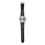 Emporio Armani Racer Chronograph Silver Dial Black Leather Strap Watch for Men - AR11677 Buy Now By Emporio Armani