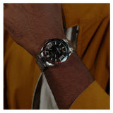 Hugo Boss Runner 3H Black Dial Silver Steel Strap Watch for Men - 1514210 Buy Now By Hugo Boss