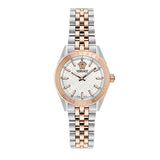 Versace V-Code Analog White Dial Two Tone Steel Strap Watch for Women - VE8I00624 Buy Now By Versace