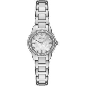 Emporio Armani Mia Mother of Pearl Dial Silver Steel Strap Watch for Women - AR11669 Buy Now By Emporio Armani
