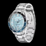 Hugo Boss Runner 3H Light Blue Dial Silver Steel Strap Watch for Men - 1514207 Buy Now By Hugo Boss