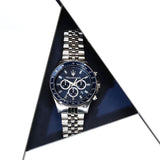 Maserati SFIDA Chronograph Blue Dial Silver Steel Strap Watch for Men - R8873640025 Authentic Buy Shop Now