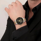 Maserati SFIDA Black Dial Two Tone Steel Strap Watch for Men - R8853140009 Authentic Buy Shop Now