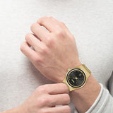 Hugo Boss Candor Black Dial Gold Steel Strap Watch for Men - 1514077 Buy Now By Hugo Boss