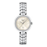 Tissot T-Lady Flamingo Diamonds Mother of Pearl Dial SIlver Steel Strap Watch for Women - T094.210.11.116.02 Authentic Buy Shop Now