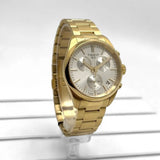 Tissot PR 100 Chronograph White Dial Gold Steel Strap Watch for Men - T150.417.33.031.00 Authentic Buy Shop Now