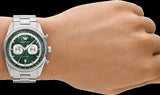 Emporio Armani Racer Chronograph Green Dial Silver Steel Strap Watch for Men - AR11637 Buy Now By Emporio Armani