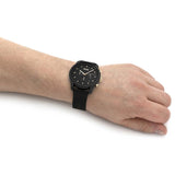 Hugo Boss Trace Chronograph Black Dial Black Leather Strap Watch for Men - 1514003 Authentic Buy Shop Now
