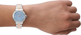 Emporio Armani Three Hand Blue Dial Two Tone Steel Strap Watch for Women - AR11597 Buy Now By Emporio Armani