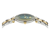 Versace Reve Analog Green Dial Two Tone Steel Strap Watch for Women - VE8B00524 Buy Now By Versace