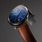 Tissot Chemin des Tourelles Automatic Powermatic 80 Blue Dial Brown Leather Strap Watch for Men - T139.407.16.041.00 Authentic Buy Shop Now