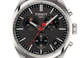 Tissot PR 100 Vuelta Chronograph Black Dial Silver Steel Strap Watch for Men - T150.417.11.051.01 Authentic Buy Shop Now