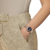Tissot Ballade Quartz Blue Dial Two Tone Steel Strap Watch for Women - T156.210.22.041.00 Authentic Buy Shop Now