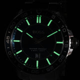 Hugo Boss Runner 3H Green Dial Silver Steel Strap Watch for Men - 1514208 Buy Now By Hugo Boss