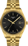 Tissot Ballade Quartz Black Dial Gold Steel Strap Watch for Men - T156.410.33.051.00 Authentic Buy Shop Now