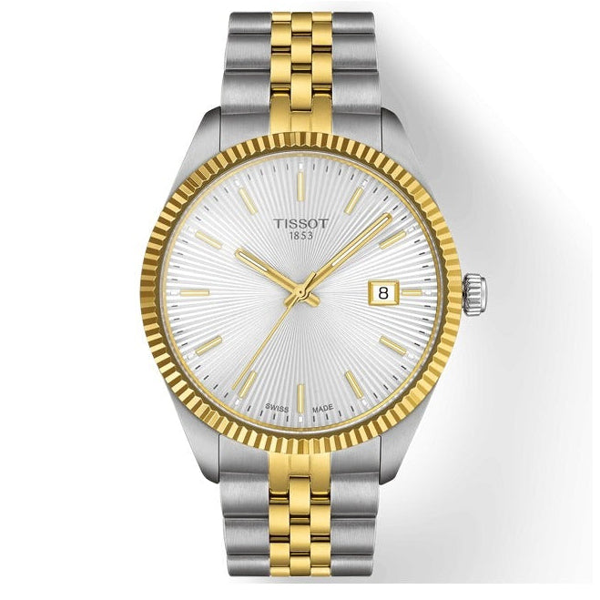 Tissot Ballade Quartz Silver Dial Two Tone Steel Strap Watch for Men - T156.410.22.031.00 Authentic Buy Shop Now