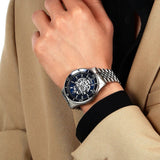 Maserati SFIDA Skeleton Automatic Blue Dial Silver Steel Strap Watch for Men - R8823140011 Authentic Buy Shop Now