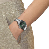 Tissot PR 100 Quartz Green Dial Silver Steel Strap Watch for Women - T150.210.11.091.00 Authentic Buy Shop Now