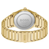 Hugo Boss Candor Black Dial Gold Steel Strap Watch for Men - 1514077 Buy Now By Hugo Boss