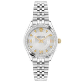 Versace Hellenyium Quartz Silver Dial Silver Steel Strap Watch for Women - VE2S00322 Buy Now By Versace