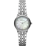 Emporio Armani Alpha Mother of Pearl Dial Silver Steel Strap Watch for Women - AR1803 Buy Now By Emporio Armani