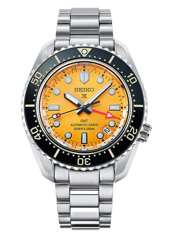 Seiko Prospex The Night of Siam Limited Edition Yellow Dial Silver Steel Strap Watch for Men - SPB487J1 Authentic Buy Shop Now