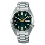 Seiko 5 Sports Automatic Green Dial Silver Steel Strap Watch for Men - SRPL57K1 Authentic Buy Shop Now