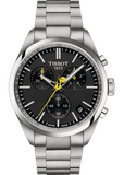 Tissot PR 100 Tour De France Chronograph Black Dial Silver Steel Strap Watch for Men - T150.417.11.051.00 Authentic Buy Shop Now