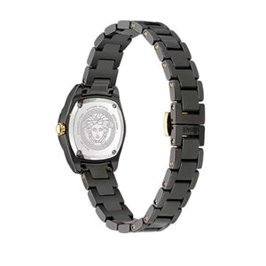 Versace DV One Mini Black Dial Black Steel Strap Watch for Women - VE9F00124 Buy Now By Versace