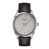 Tissot PR 100 Quartz Silver Dial Black Leather Strap Watch for Men - T150.410.16.031.00 Authentic Buy Shop Now