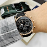Maserati Epoca Limited Edition Chronograph Black Dial Black Leather Strap Watch for Men - R8871618015 Authentic Buy Shop Now