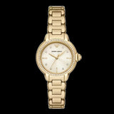 Emporio Armani Mia Crystals Gold Dial Gold Steel Strap Watch for Women - AR11609 Buy Now By Emporio Armani