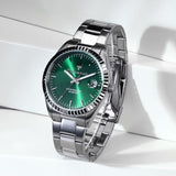 Maserati Competizione Green Dial Silver Steel Strap Watch for Men - R8853100043 Authentic Buy Shop Now